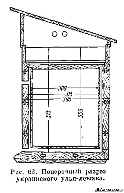 Чертеж улья левицкого